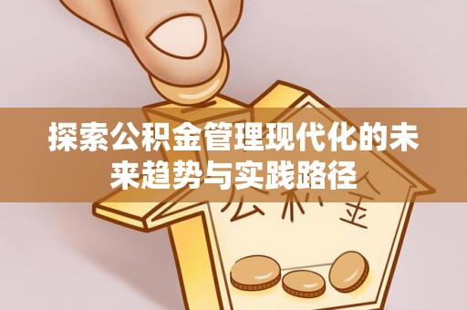 怀宁探索公积金管理现代化的未来趋势与实践路径